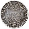talar 1580, Olkusz, Aw: Półpostać króla w praw..