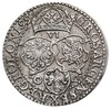 szóstak 1599, Malbork, odmiana z dużą głową króla, końcówka napisu nie dotyka korony, rzadki i ład..