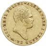 25 złotych 1818, Warszawa, złoto 4.89 g, Plage 12, Bitkin 813 (R), Fr. 106, drobne rysy w tle, ale..