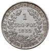 1 złoty 1832, Warszawa, odmiana z małą głową, Plage 77 (R), Bitkin 1003, moneta wybita na innej 1 ..