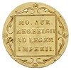 dukat 1831, Warszawa, odmiana z kropką przed pochodnią, złoto 3.49 g, Plage 269, na rewersie niewi..