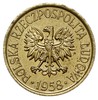 5 groszy 1958, Warszawa, na rewersie wklęsły napis PRÓBA, mosiądz 1.79 g, Parchimowicz P-204a, wyb..