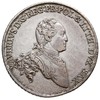 talar 1766, Drezno, Aw: Popiersie i napis, Rw: Tarcza herbowa i napis, srebro 27.85 g, Schnee 1055..