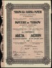 Mirkowska Fabryka Papieru S.A. w Warszawie, akcja na 150 złotych, Warszawa 1931, talon z 1 kuponem..