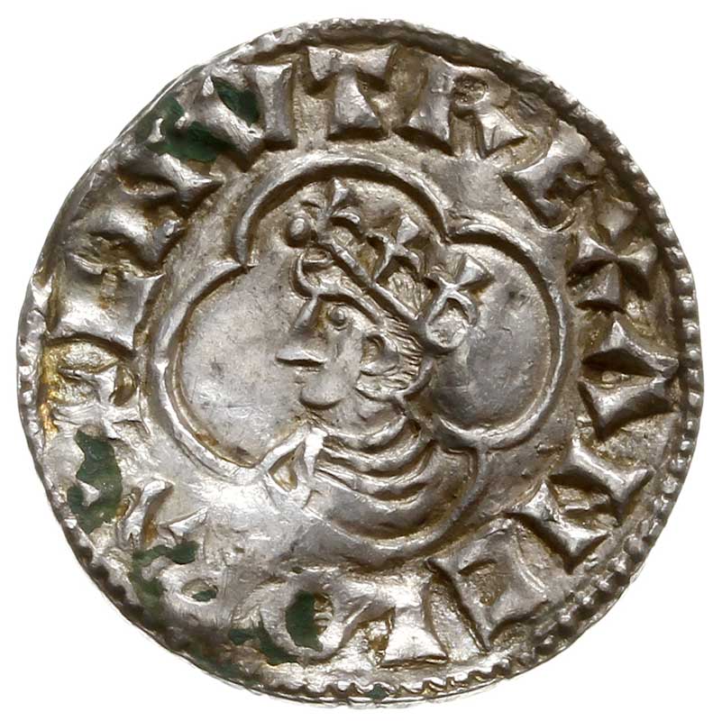 denar, typ quatrefoil, mennica Exeter, mincerz Elfnod, +EL-FNO-DO N-EXI, srebro 1.44 g, Seaby 1157, North 781