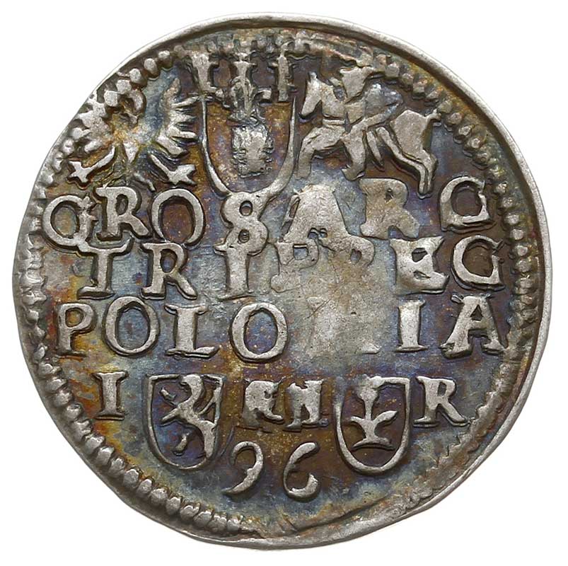 trojak 1596, Poznań, Iger P.96.4.b, patyna