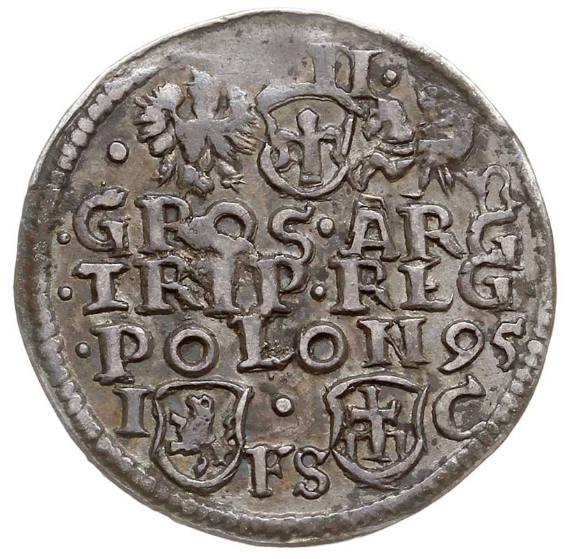 trojak 1595, Bydgoszcz, Iger B.95.9.h, patyna