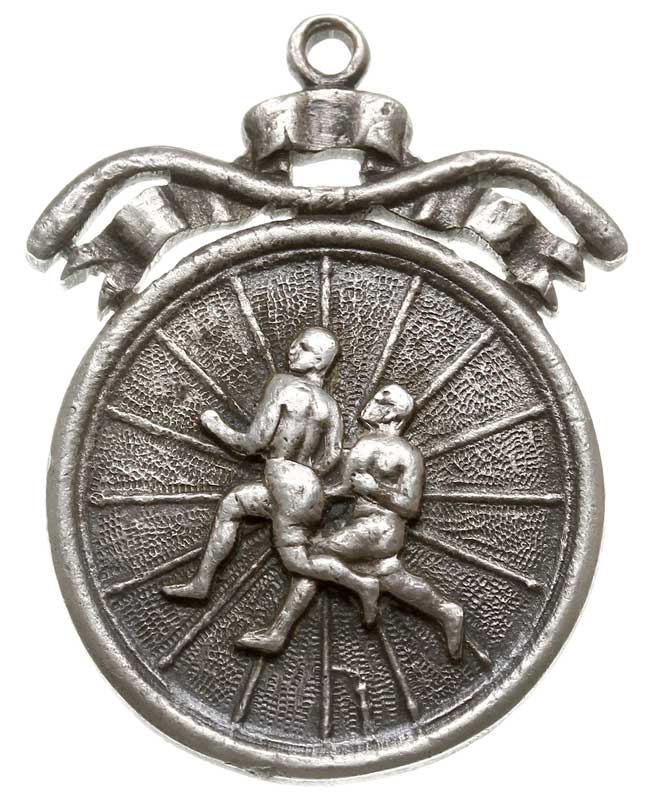 medal za III miejsce w wyścigu rowerowym i biegu na przełaj w Brześciu nad Bugiem 11.X.1925 rok, srebro 12.91 g, 35.6 x 28 mm