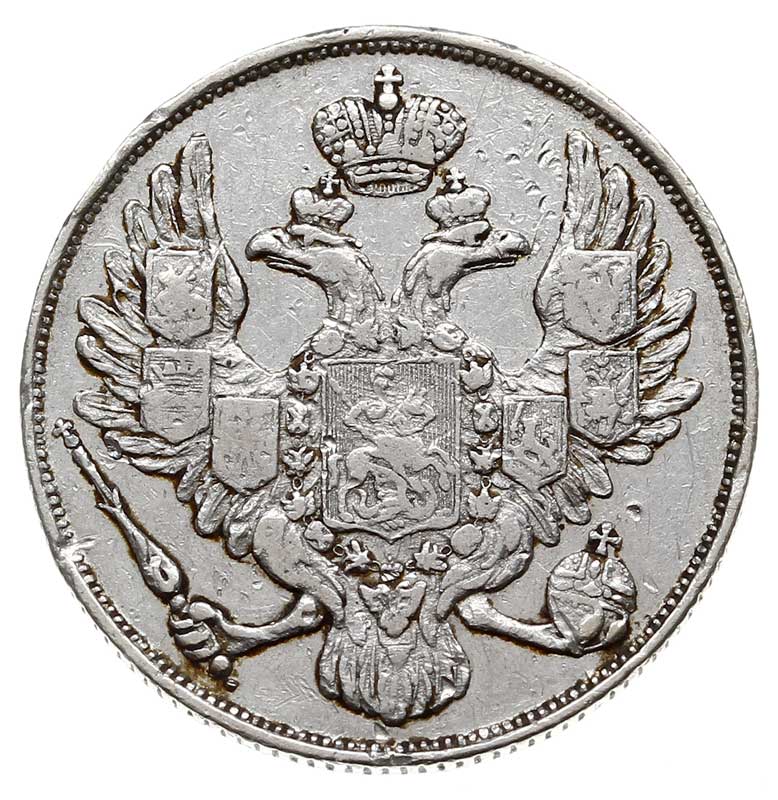 3 ruble 1832 СПБ, Petersburg, platyna 10.24 g, B
