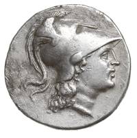 Pamphilia, tetradrachma, ok. 205-100 pne, mennica Sydon, Aw: Głowa Ateny w prawo, Rw: Nike z wieńc..