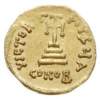 Konstans II 641-668, solidus, 651-654, Konstantynopol, złoto 4.33 g, Sear 956, DOC 19