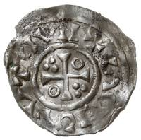 Salzburg, Henryk II 1002-1024, denar z lat 1009-1024, Aw: Popiersie w prawo, Rw: Krzyż, srebro 1.1..