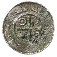Saksonia, obol krzyżowy XI w., Aw: Krzyż kawalerski, Rw: Krzyż prosty, srebro 0.51 g, Gum. CNP 873..