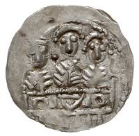 Bolesław IV Kędzierzawy 1146-1173, denar z lat 1157-1166, Aw: Popiersie z mieczem, Rw: Trzej książ..
