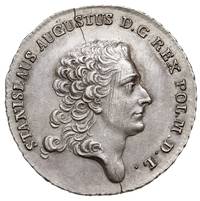 półtalar 1767, Warszawa, srebro 13.96 g, Plage 350, małe pęknięcia krążka typowe dla tego rocznika..
