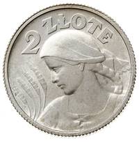 2 złote 1924, Paryż, róg i pochodnia, Parchimowicz 109a, bardzo ładne