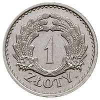 1 złoty 1928, Warszawa, nominał 1 w wieńcu z kło