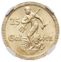 25 guldenów 1930, Berlin, Posąg Neptuna, złoto, Parchimowicz 71, moneta w pudełku NGC z certyfikat..