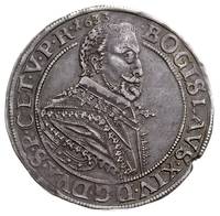 Bogusław XIV 1620-1637, talar 1633, Aw: Popiersie i napis wokoło, Rw: tarcze herbowe i napis wokoł..