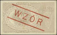 1.000 marek polskich 17.05.1919, po obu stronach ukośny nadruk WZÓR, bez perforacji, seria III-O, ..