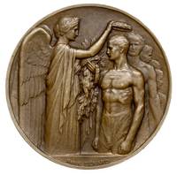Olimpiada w Paryżu 1924 - medal i odznaka nadane członkowi polskiej ekipy olimpijskiej, medal sygn..