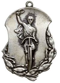 Odznaka Pamiątkowa sekcji kolarskiej Klubu Sportowego Goplanii Inowrocław, srebro 10.23 g, 37.7 x ..