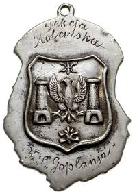 Odznaka Pamiątkowa sekcji kolarskiej Klubu Sportowego Goplanii Inowrocław, srebro 10.23 g, 37.7 x ..