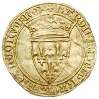 Karol VII 1422-1461, ecu d’or a la couronne, złoto 3.89 g, Duplessy 453, Fr. 306