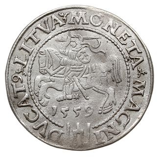 grosz na stopę litewską 1559, Wilno, Ivanauskas 6SA28-8, T. 12, bardzo rzadki
