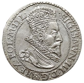 szóstak 1599, Malbork, odmiana z małą głową króla, piękny