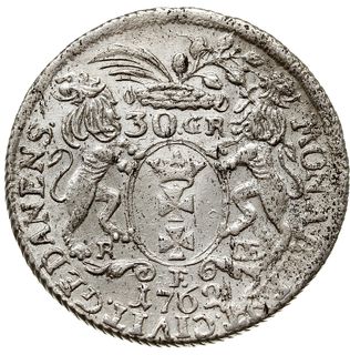złotówka (30 groszy) 1762, Gdańsk, Kahnt 719.c, 