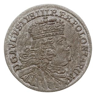 trojak 1754, Lipsk, Iger Li.54.1.a (R1), Kahnt 695.f, dość ładnie zachowany jak na ten typ monety, patyna