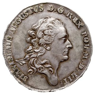 półtalar 1782, Warszawa, Plage 368, bardzo rzadki (w cenniku Berezowskiego 30 złotych), ładnie zachowany, patyna