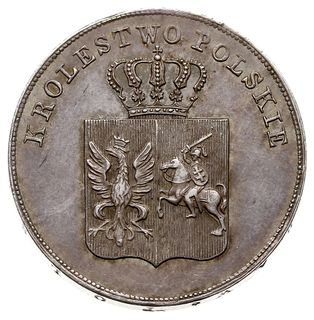 5 złotych 1831, Warszawa, Plage 272, minimalnie justowane, patyna