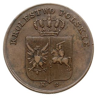 3 grosze polskie 1831, Warszawa, łapy Orła proste, Iger PL.31.1.a (R), Plage 282, patyna