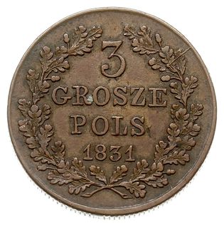 3 grosze polskie 1831, Warszawa, łapy Orła prost