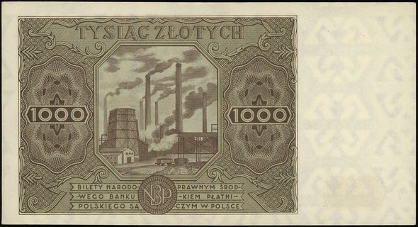 1.000 złotych 15.07.1947, seria F 6855162, Lucow 1235a (R4), Miłczak 133b