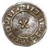 naśladownictwo denara anglosaskiego typu Small Cross, ok. 995-1005, Sigtuna, Aw: Popiersie w diade..