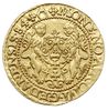 dukat 1584, Gdańsk, typ wcześniejszy, bez głowy lwa na ramieniu króla, Aw: Popiersie króla w prawo..