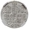 trojak 1594, Malbork, Iger M.94.1.a, moneta w pudełku NGC z certyfikatem MS65, wyśmienity egzemplarz
