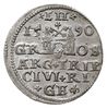 trojak 1590, Ryga, Iger R.90.1.e, Gerbaszewski 24, bardzo ładny
