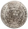 talar (Albertustaler) 1702, Lipsk, Aw: Krzyż Orderu Dannebroga na tle monogramu króla i napis woko..
