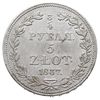 3/4 rubla = 5 złotych 1837, Warszawa, Plage 356, Bitkin 1143