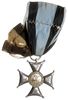 Królestwo Kongresowe 1815-1830, Srebrny Krzyż Virtuti Militari, srebro 38.5 x 38 mm, 14.85 g, tarc..