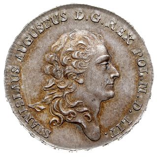 półtalar 1782, Warszawa, srebro 14.01 g, Plage 368, H-Cz. 3250 (R4), bardzo rzadki rocznik, moneta z dużym blaskiem menniczym w wyśmienitym stanie zachowania