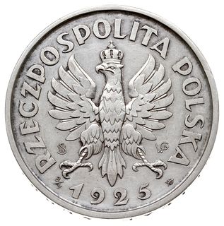 5 złotych 1925, Warszawa, Konstytucja”, wybite n