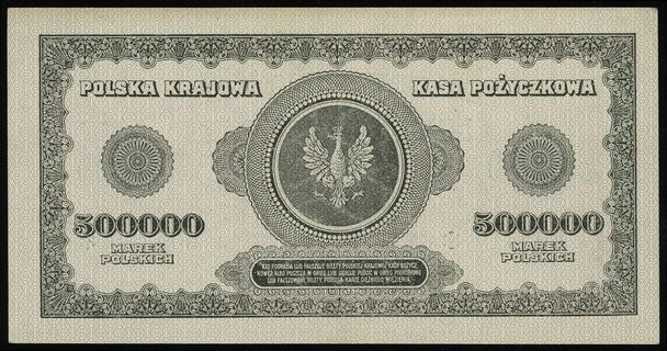 500.000 marek polskich 30.08.1923, seria AC, numeracja 605419 *, Lucow 445 (R4) - ilustrowane w katalogu kolekcji, Miłczak 36.f