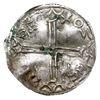 Naśladownictwo denarów anglosaskich typu long cross Aethelreda, ok. 995-1005, Sigtuna, Aw: Popiers..