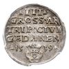 trojak 1539, Gdańsk, Iger G.39.1.e (R1), moneta w pudełku firmy PCGS z oceną MS 62, wyśmienity sta..