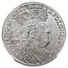 ort 1755, Lipsk, Kahnt 688 var. d -masywne popiersie w szerokiej koronie, moneta w pudełku firmy P..